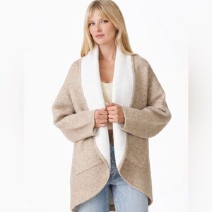 Lovestitch Simone Two-Tone Cardigan Sweater